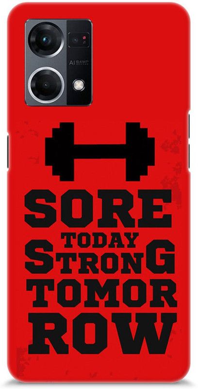 Mast Kalandar Back Cover for OPPO F21 Pro  (Black, Red, Hard Case)