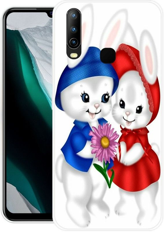 SHIVKUDI Back Cover for Vivo U10  (Multicolor, Grip Case, Silicon, Pack of: 1)