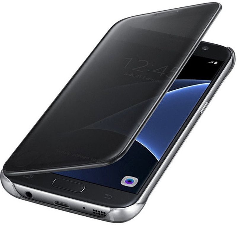 AMFIN Flip Cover for Samsung Galaxy J7 Prime  (Black)
