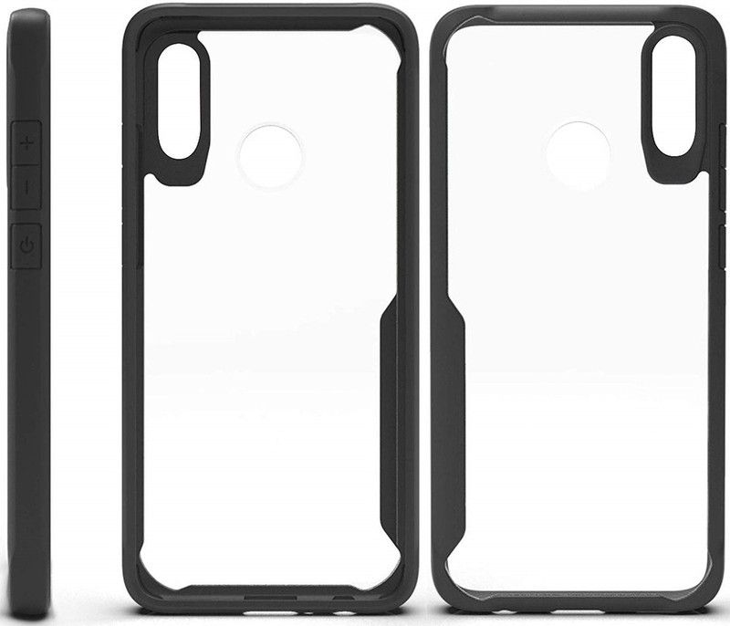 CELLCAMPUS Bumper Case for Vivo Y95  (Transparent, Black, Grip Case, Pack of: 1)