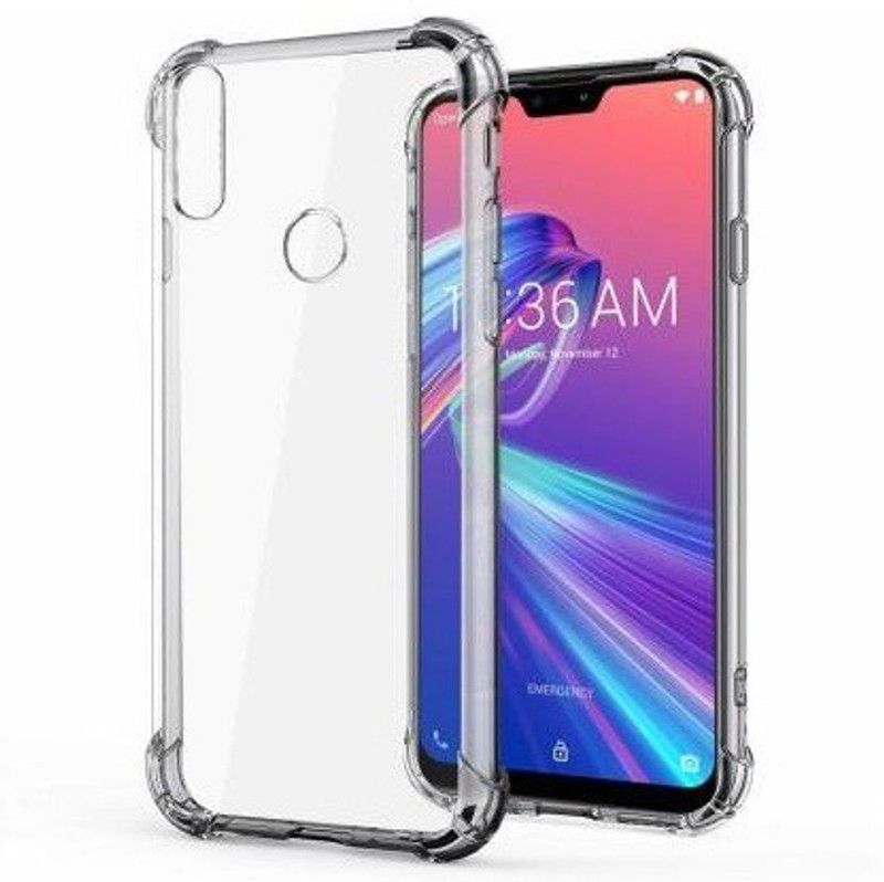 BRENZZ Back Cover for Asus Zenfone Max M2  (Transparent, Shock Proof, Silicon, Pack of: 1)