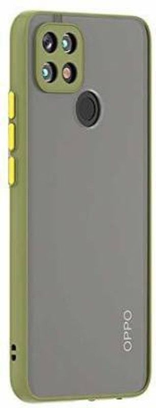 Godric Back Cover for Oppo A15S  (Green, Camera Bump Protector, Pack of: 1)