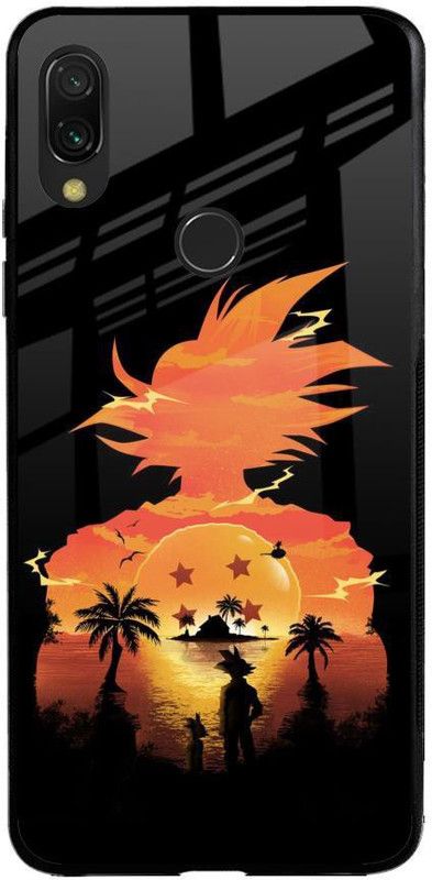 QRIOH Glass Back Cover for Mi Redmi Note 7 Pro  (Multicolor, Grip Case, Pack of: 1)
