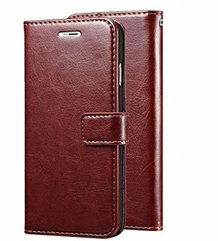 Hello Friends Flip Cover for Vivo Y93  (Brown, Rugged Armor)