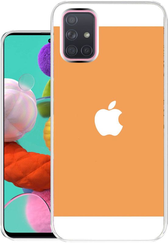 Case Club Back Cover for Samsung Galaxy A51  (Orange, Grip Case, Silicon, Pack of: 1)