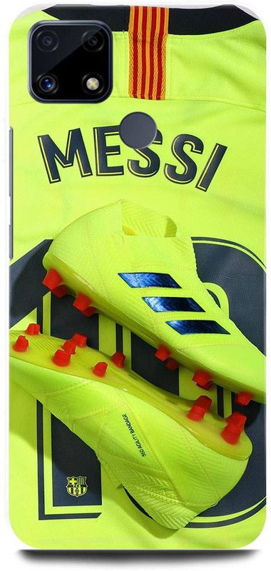 FRONK Back Cover for Realme C25s, RMX3197, LIONEL, MESSI, 10, FOOTBALL, PLAYER  (Green, Hard Case, Pack of: 1)