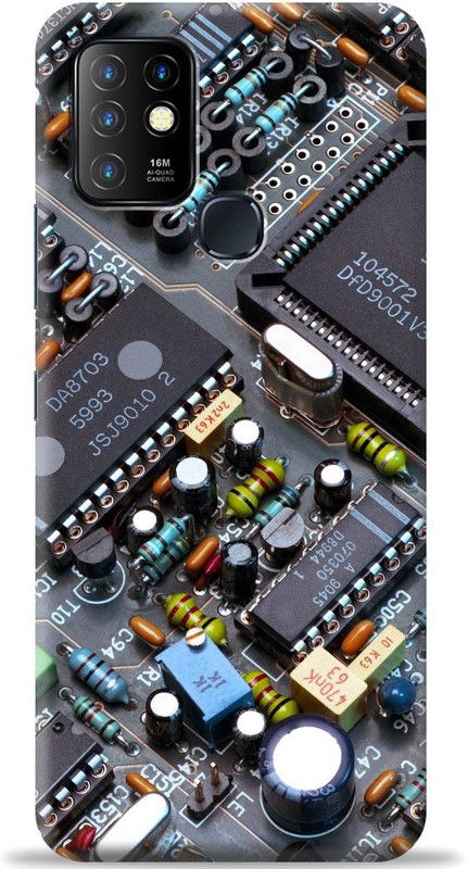 Loffar Back Cover for Infinix Hot 10  (Grey, Shock Proof, Pack of: 1)