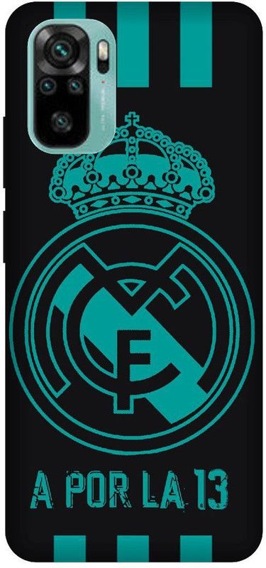 UMPRINT Back Cover for Redmi Note10/M2101K7AI Real Madrid, Football, Madrid Emblem Printed Back Cover  (Multicolor, Hard Case, Pack of: 1)