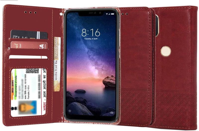 Unistuff Back Cover for Mi Redmi Note 6 Pro, Mi Redmi Note 6 Pro  (Brown, Dual Protection, Pack of: 1)