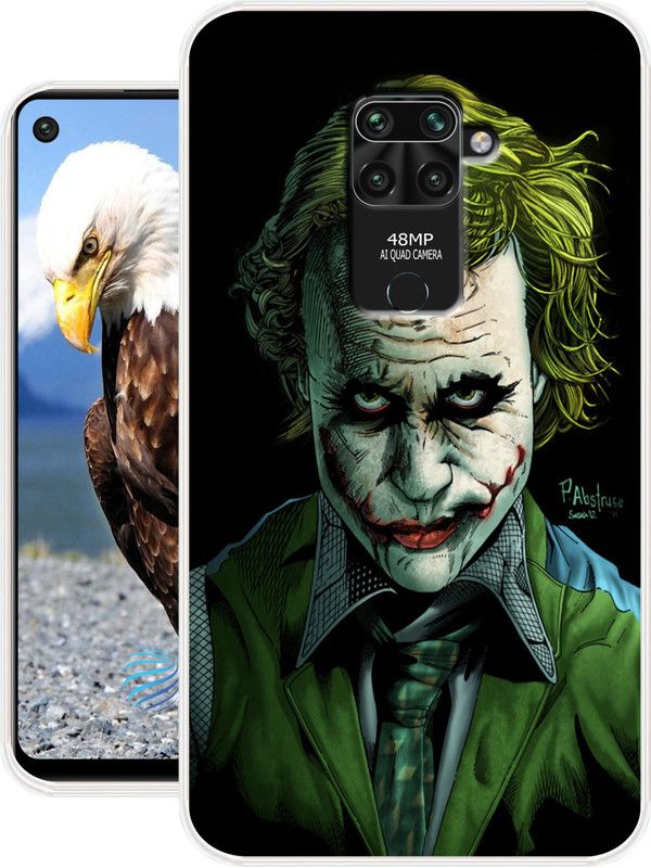 Discount Master Back Cover for Mi Redmi Note 9  (Multicolor, Dual Protection, Silicon, Pack of: 1)