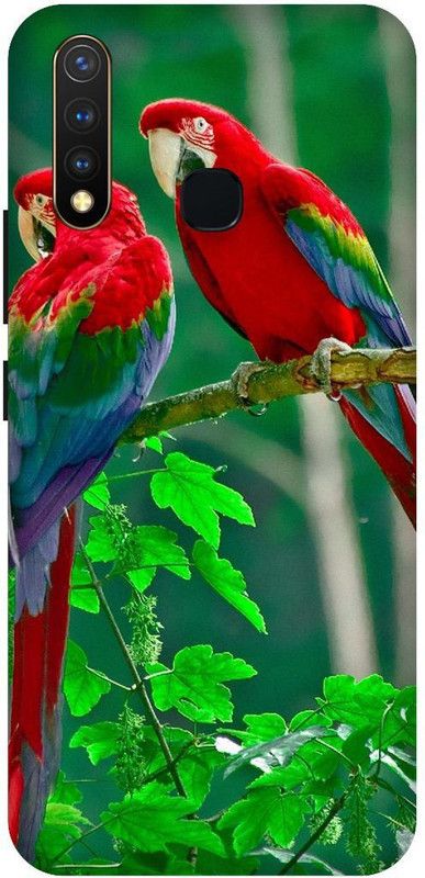 SSMORYA Back Cover for Vivo U20 (Parrot, Colorfull) Printed Back Cover  (Multicolor, Waterproof)