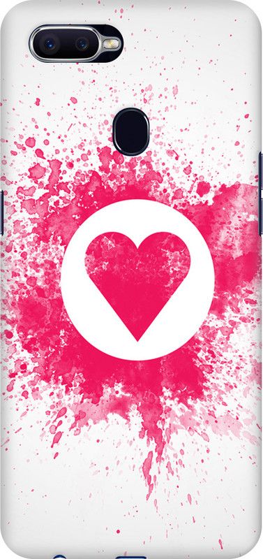 Instyle Back Cover for Oppo F9  (White, Pink, Hard Case)