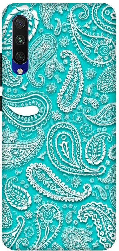 SSMORYA Back Cover for Redmi Mi A3 Green Mandala Printed Back Cover  (Multicolor, Waterproof, Pack of: 1)