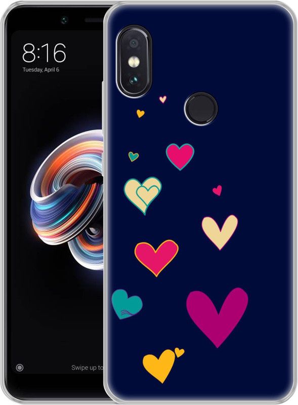 Fashionury Back Cover for Mi Redmi Note 5 Pro  (Multicolor, Waterproof, Silicon, Pack of: 1)