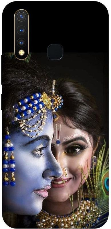 SSMORYA Back Cover for Vivo U20 Radha-Krisna Printed Back Cover  (Multicolor, Waterproof, Pack of: 1)