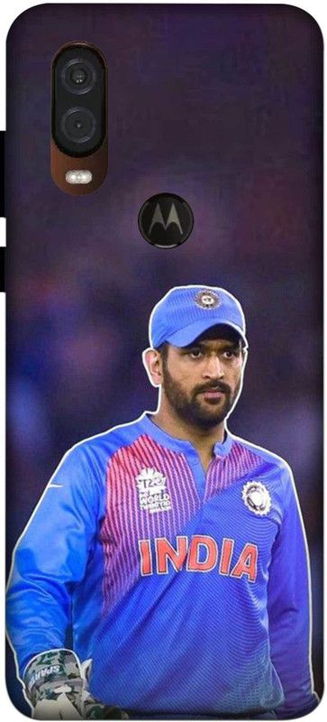 NDCOM Back Cover for Motorola One Vision Mahendra Singh Dhoni Printed  (Multicolor, Hard Case, Pack of: 1)