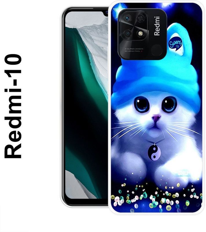 INDIALAND Back Cover for Redmi 10  (Multicolor, Grip Case, Silicon)
