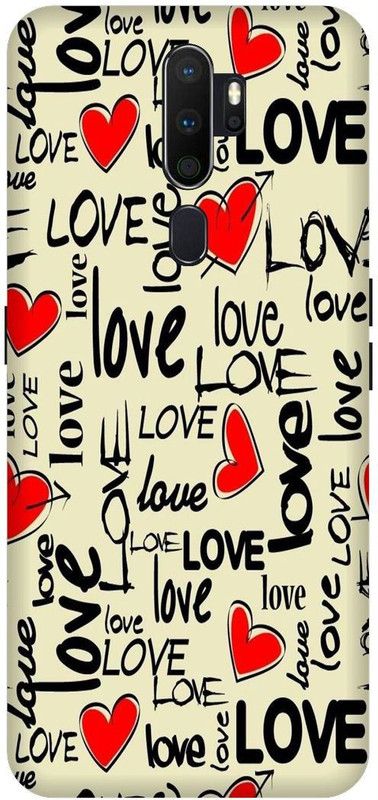 SSMORYA Back Cover for OPPO A5 2020 (ColorFul Heart) Printed Back Cover  (Multicolor, Waterproof, Pack of: 1)