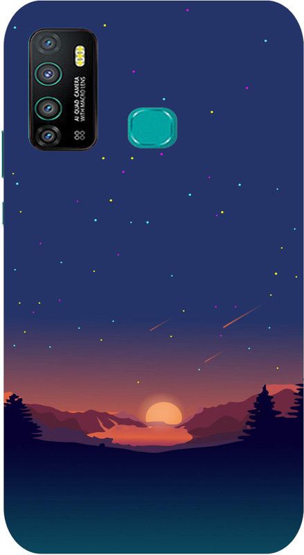 JSSIS Back Cover for Infinix Hot 9 Pro  (Multicolor, Dual Protection, Silicon, Pack of: 1)