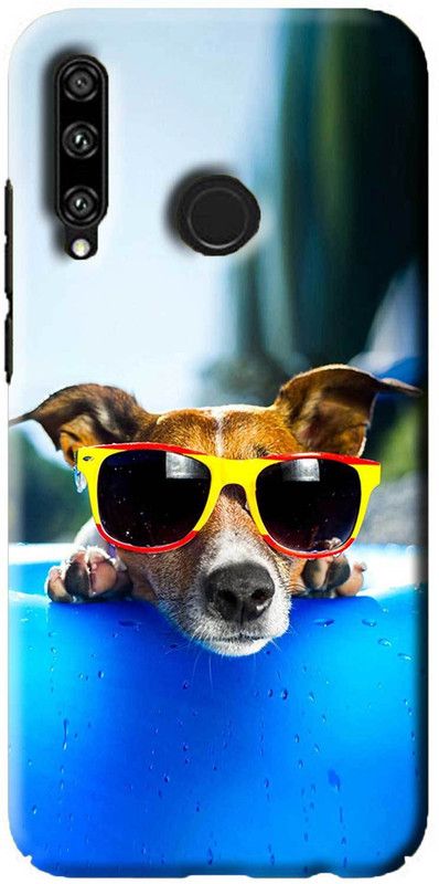 NDCOM Back Cover for Huawei Honor 20i Stylish Dog In Pool Printed  (Multicolor, Hard Case, Pack of: 1)