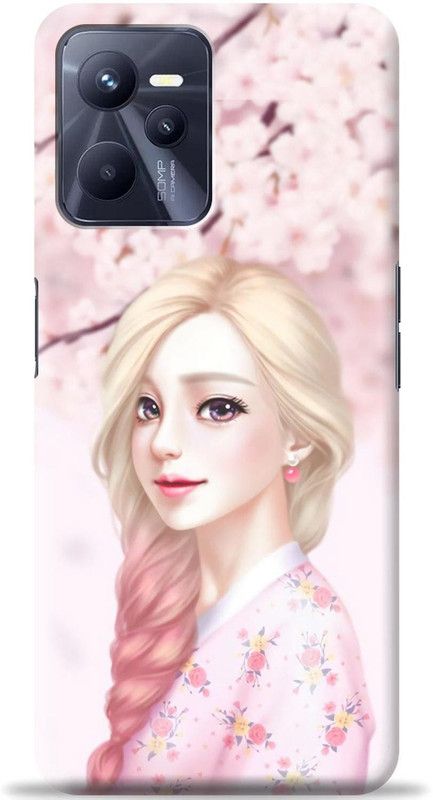 Loffar Back Cover for Realme C35  (Pink, Shock Proof, Pack of: 1)