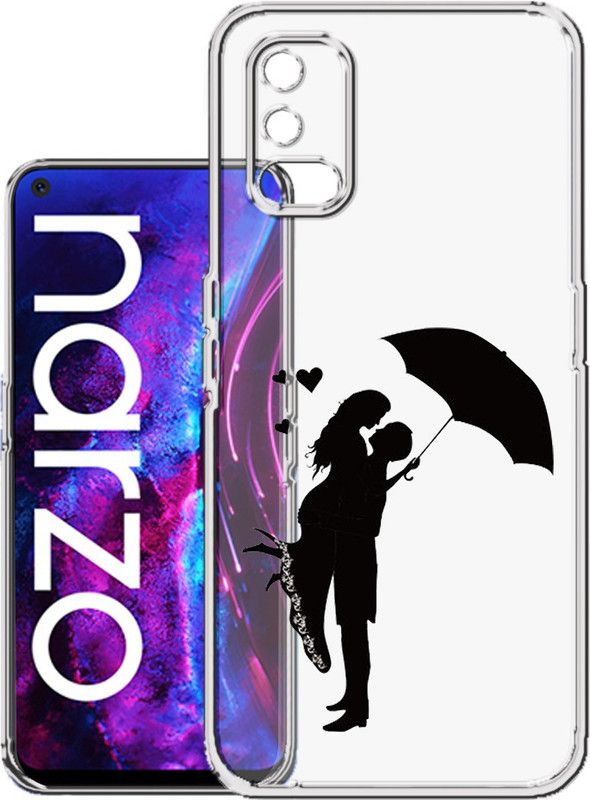 HANIRY Back Cover for Realme Narzo 30 Pro / RMX2117 mobile cover | COUPLE | Design | PNG_62  (Multicolor, Flexible, Silicon, Pack of: 1)