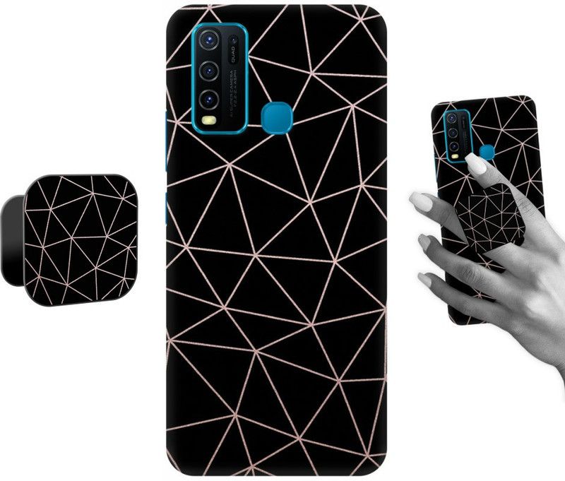 COBIERTAS Back Cover for Vivo Y30  (Multicolor, Cases with Holder)