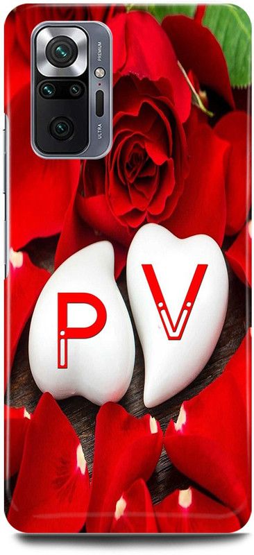 MP ARIES MOBILE COVER Back Cover for REDMI Note 10 Pro, P LOVES V NAME,P NAME, V LETTER, ALPHABET,P LOVE V NAME  (Multicolor, Hard Case, Pack of: 1)