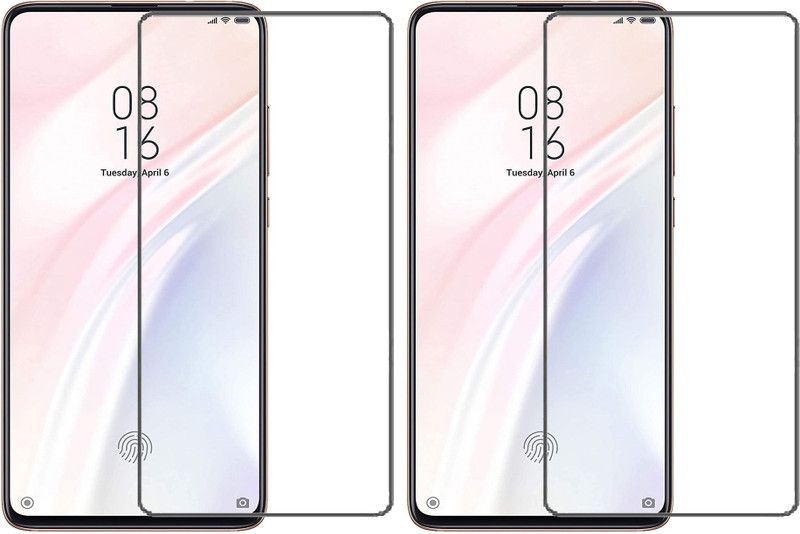 HOBBYTRONICS Tempered Glass Guard for Mi K20, Mi K20 Pro, Vivo V15 Pro, Oppo Reno  (Pack of 2)