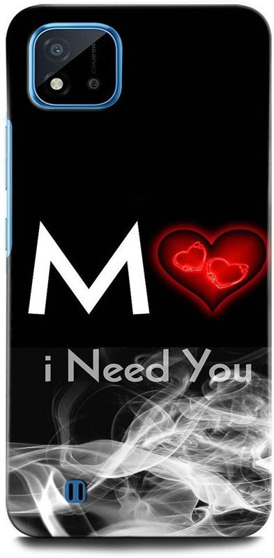 ORBIQE Back Cover for Realme C11 2021 RMX3231 M LOVE, M LETTER, M ALPHABET, DESIGN  (Multicolor, Hard Case, Pack of: 1)