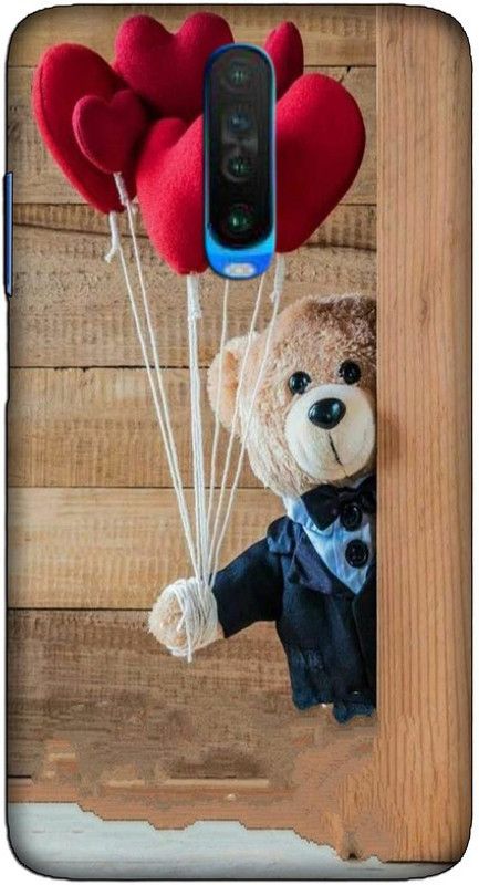 CROKIAN Back Cover for POCO X2 Teddy Back Cover  (Multicolor, Hard Case, Pack of: 1)