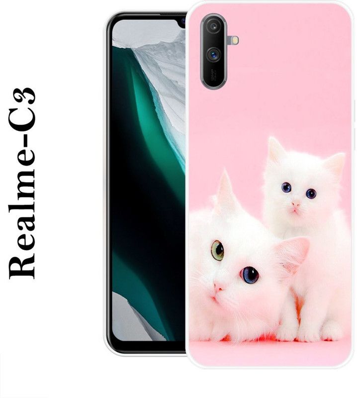 LOVETHINK Back Cover for Realme C3  (Multicolor, Grip Case, Silicon)