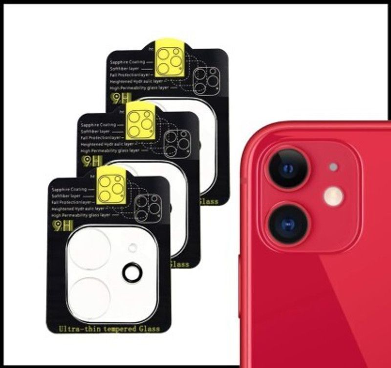 lazzy in hub Back Camera Lens Glass Protector for APPLE iPhone 12 Mini 0.1.438  (Pack of: 3)