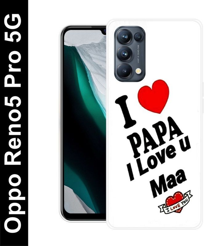 Aabra Back Cover for Oppo Reno5 Pro 5G  (White, Flexible, Silicon, Pack of: 1)