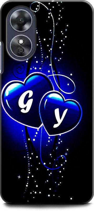 WallCraft Back Cover for OPPO A17, CPH2477 G Y, G LOVES Y, NAME, ALPHABET, GY LOVE, HART, BLUE  (Multicolor, Dual Protection, Pack of: 1)