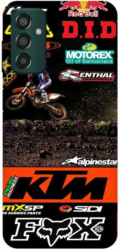 THE NARAYANA COLLECTIONS Back Cover for SAMSUNG GALAXY F13-KTM,BIKE,SIGN,RACER,LOVER,RIDER  (Multicolor, Hard Case, Pack of: 1)
