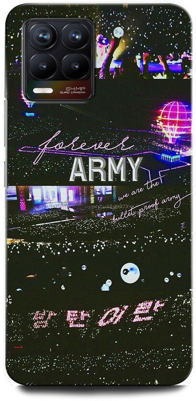 GRAFIQE Back Cover for Realme 8 Pro RMX3081 BTS X ARMYJUNGSHOOK, KOREAN, HEARTBEAT, BTS, BEAT  (Multicolor, Shock Proof, Pack of: 1)