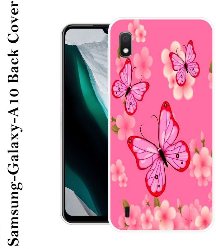 SHIVKUDI Back Cover for Samsung Galaxy A10  (Pink, Silicon)
