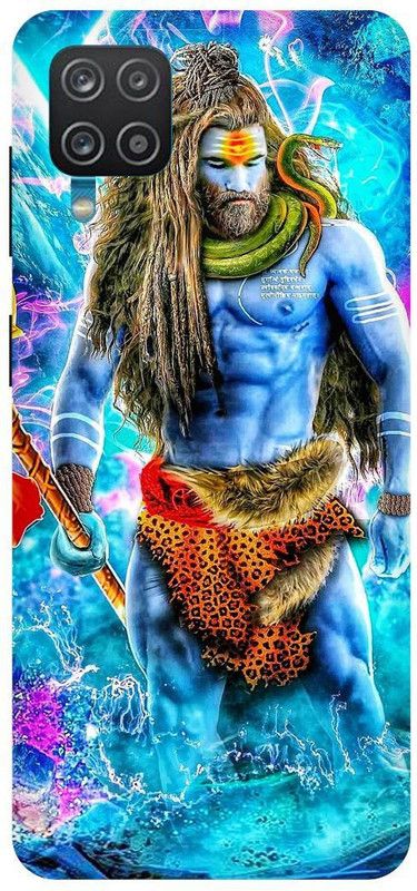THE NARAYANA COLLECTIONS Back Cover for SAMSUNG GALAXY F12-AGHORI,MAHADEV,NEON,ANGRY,SHIV  (Multicolor, Hard Case, Pack of: 1)