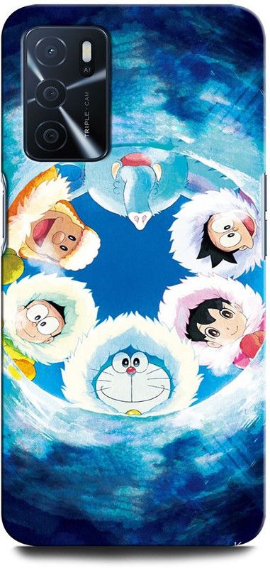 GRAFIQE Back Cover for OPPO A16 CPH2269 DORAEMON, NOBITA, CARTOON, FUNNY, CUTE, DORAEMON, DOREMON  (Multicolor, Shock Proof, Pack of: 1)