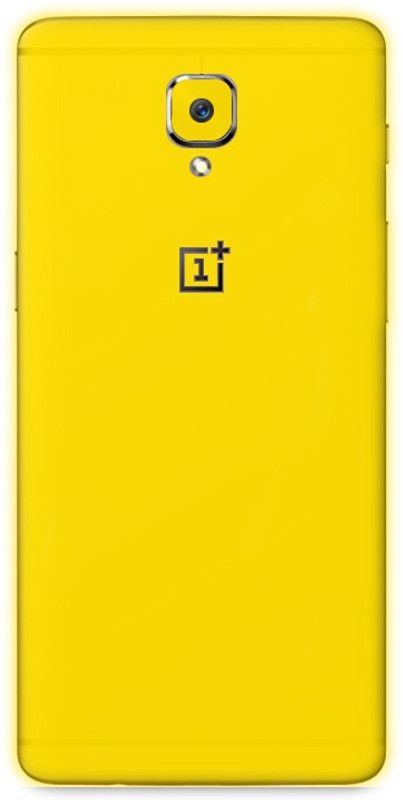 BugguSkin Yellow Matte One Plus 3T Back skin Guard, OnePlus 3T Mobile Skin  (Ultra Yellow Matte Skin With Matte Finish, Matte Skin (Back+Side+Camera))