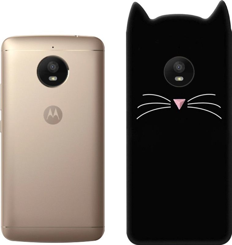 WEBKREATURE Back Cover for Motorola Moto E4 Plus  (Black, Pack of: 1)
