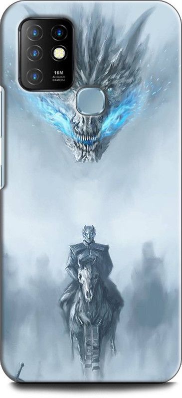 WallCraft Back Cover for Infinix Hot 10 GAME OF THRONES, DRAGON, GOT, NIGHT KING, GHOST  (Multicolor, Dual Protection, Pack of: 1)