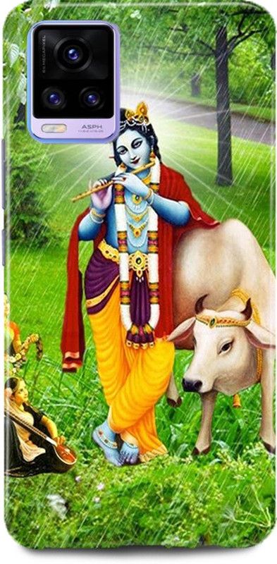 MP ARIES MOBILE COVER Back Cover for ViVO V21, V2050, RADHA KRISHNA KRISHNA KANHIYA KRISHANJI GOD KRISHAN KANHIYA  (Multicolor, Hard Case, Pack of: 1)