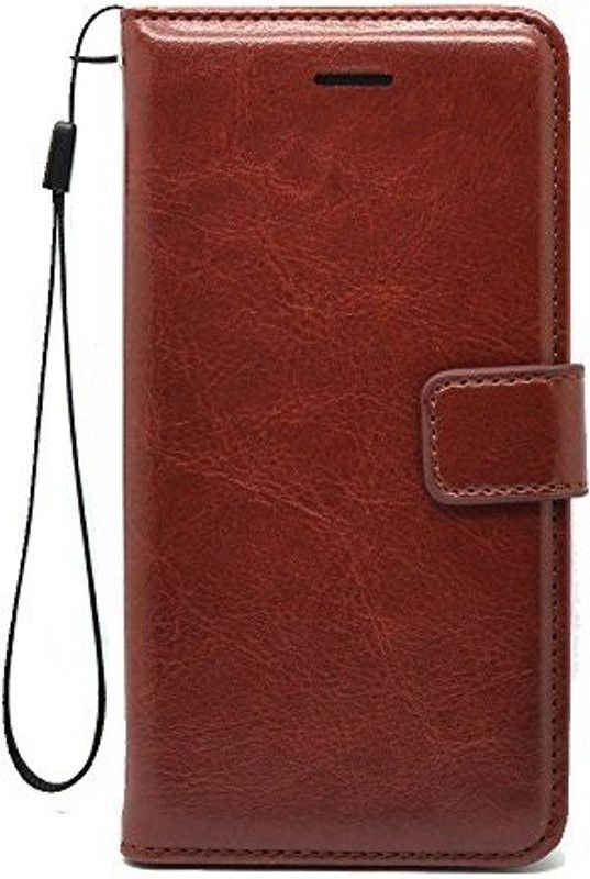 ELEF Flip Cover for Nokia 6.1  (Brown, Grip Case, Pack of: 1)
