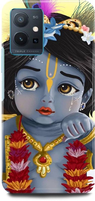 FIKORA Back Cover for OPPO A96, CPH2333, RADHA, KRISHNA, KISHAN, KANHAIYA, KANHAJI  (Blue, Hard Case, Pack of: 1)