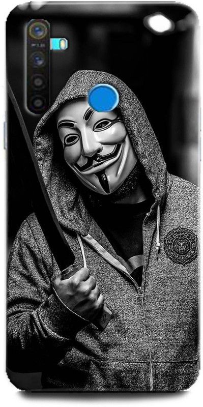 GRAFIQE Back Cover for Realme 5s/ Anonymous Blade, Joker, Hacker, V For Vandata  (Multicolor, Shock Proof)