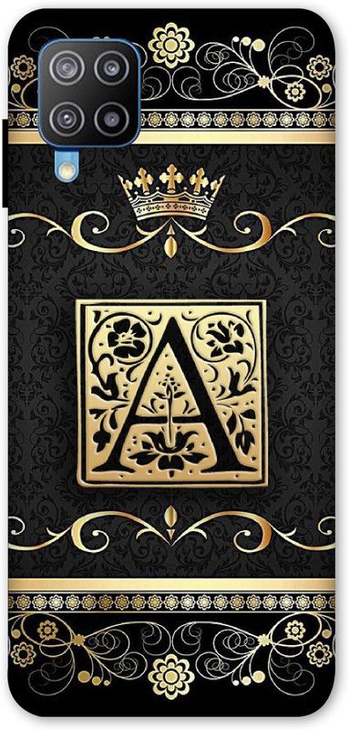 A1 Prints Back Cover for Samsung Galaxy F12, Samsung Galaxy M12  (Gold, Hard Case, Pack of: 1)