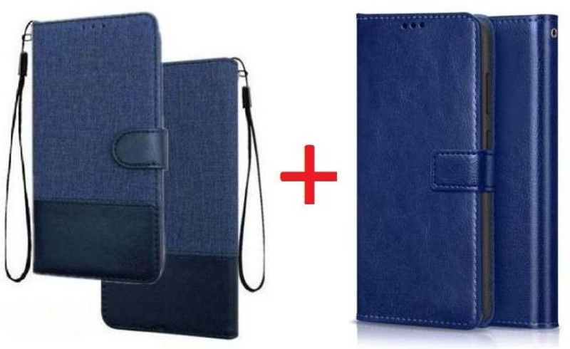 RharanxyN Flip Cover for OPPO Reno7 Pro 5G  (Blue, Blue, Pack of: 2)