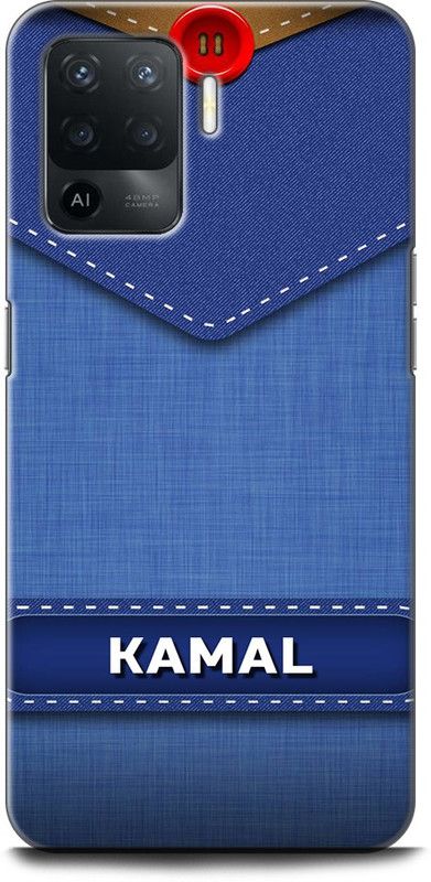 WallCraft Back Cover for OPPO F19 Pro, CPH2285 KAMAL NAME, K LETTER, BLUE, JEANS, ALPHABET, DESIGN  (Multicolor, Dual Protection, Pack of: 1)